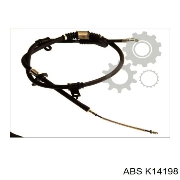 K14198 ABS cable de freno de mano trasero derecho