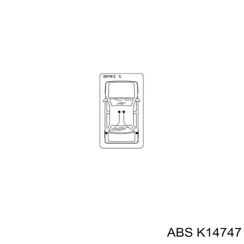 K14747 ABS cable de freno de mano trasero izquierdo