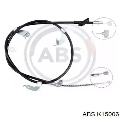 K15006 ABS cable de freno de mano trasero izquierdo