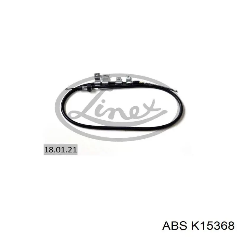 K15368 ABS cable de freno de mano trasero derecho