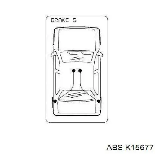 K15677 ABS cable de freno de mano trasero izquierdo