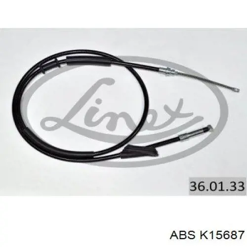 K15687 ABS cable de freno de mano trasero izquierdo