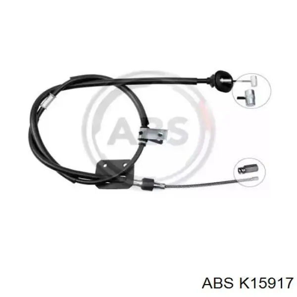 K15917 ABS cable de freno de mano trasero izquierdo