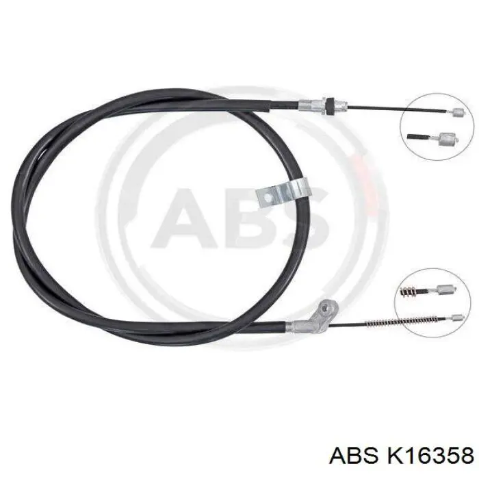 K16358 ABS cable de freno de mano trasero derecho