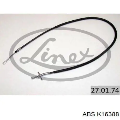 K16388 ABS cable de freno de mano trasero derecho