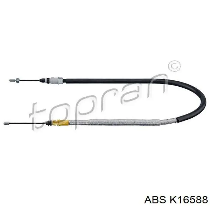 K16588 ABS cable de freno de mano trasero derecho