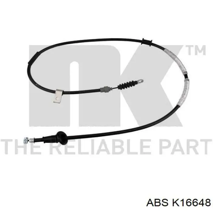 K16648 ABS cable de freno de mano trasero derecho