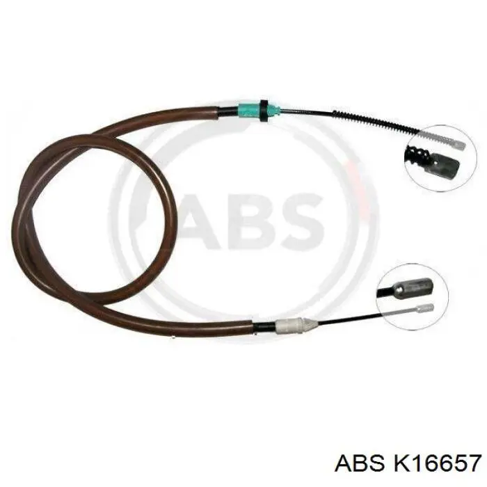 K16657 ABS cable de freno de mano trasero derecho