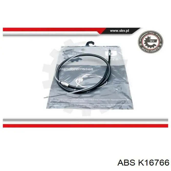 Cable de freno de mano trasero derecho/izquierdo ABS K16766 precio, desde 15,09 EUR