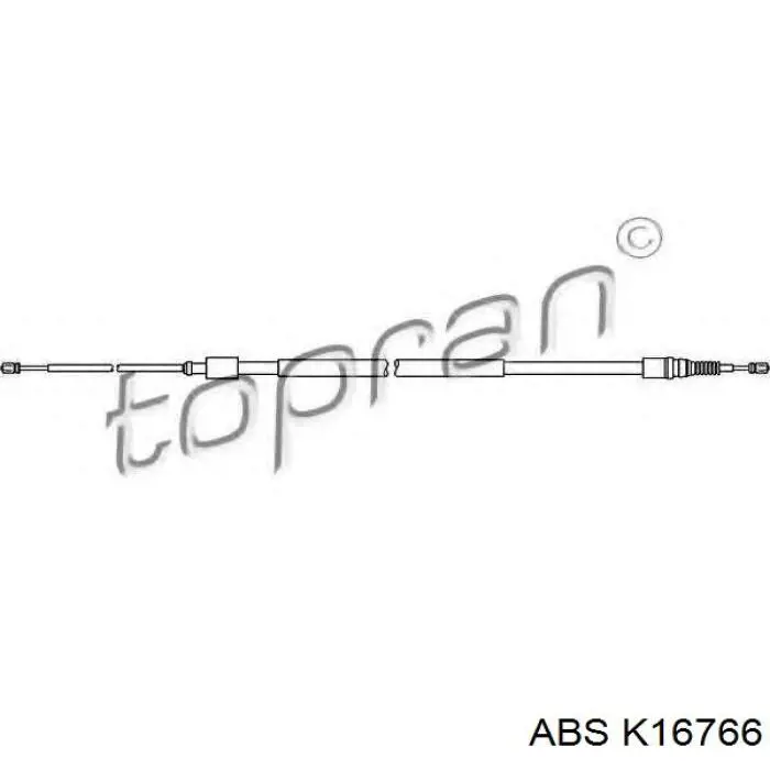 Comprar K16766 ABS Cable de freno de mano trasero derecho/izquierdo