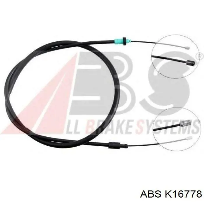 K16778 ABS cable de freno de mano trasero derecho