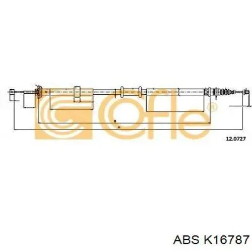 K16787 ABS cable de freno de mano trasero izquierdo