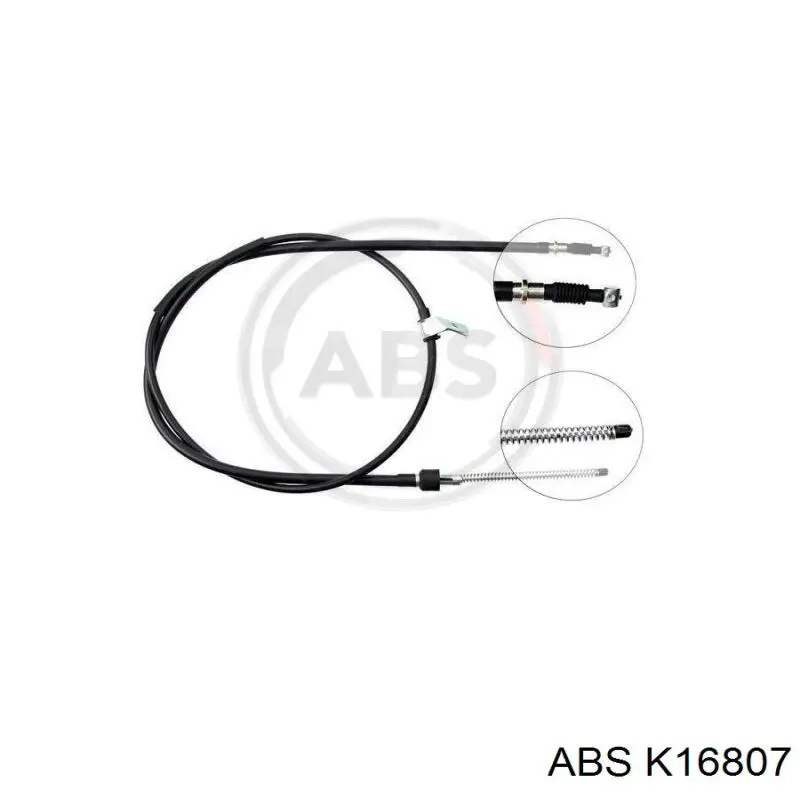 K16807 ABS cable de freno de mano trasero izquierdo