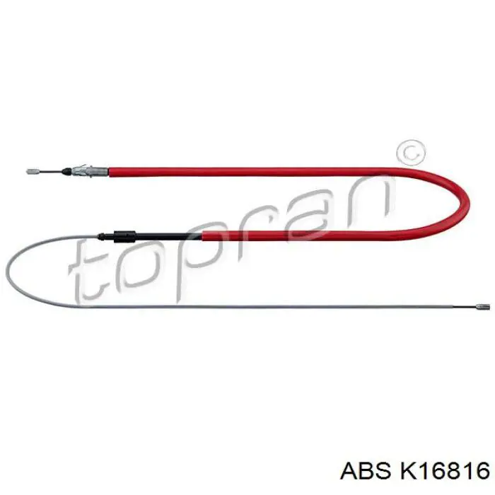 K16816 ABS cable de freno de mano trasero derecho/izquierdo