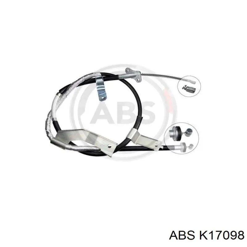 K17098 ABS cable de freno de mano trasero derecho