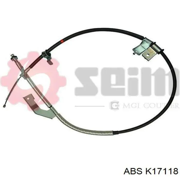 K17118 ABS cable de freno de mano trasero derecho