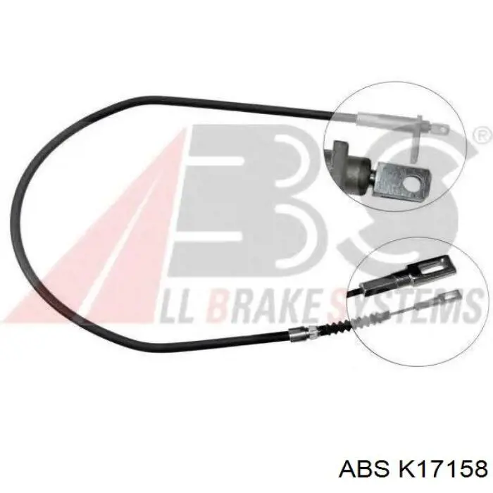 K17158 ABS cable de freno de mano trasero derecho