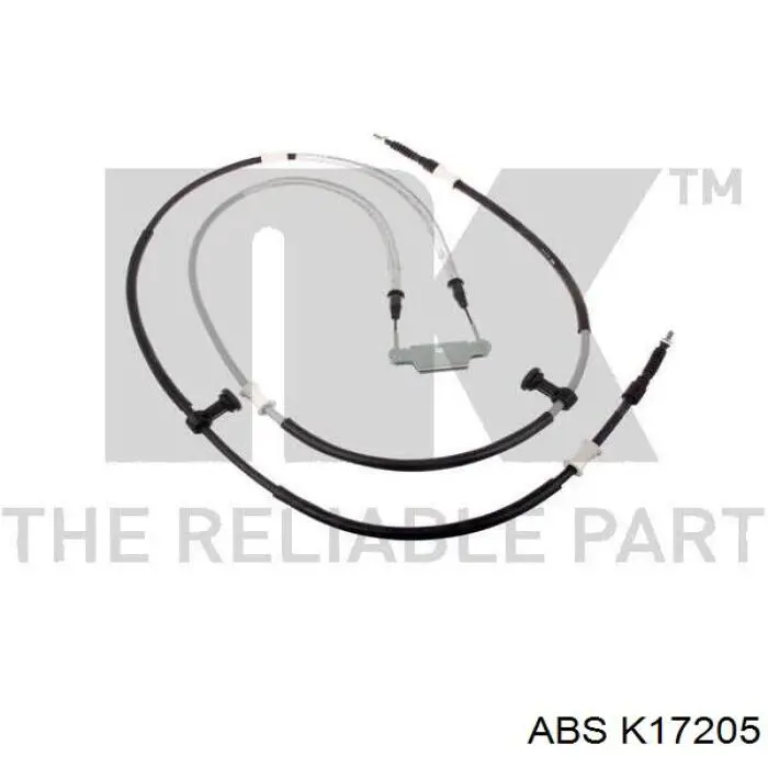 K17205 ABS cable de freno de mano trasero derecho/izquierdo