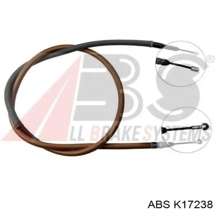 K17238 ABS cable de freno de mano trasero derecho