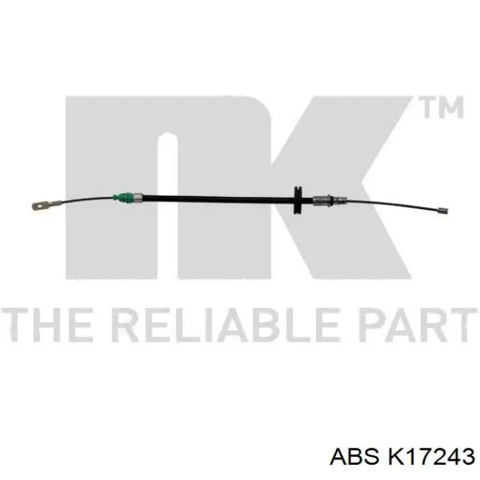 K17243 ABS cable de freno de mano delantero