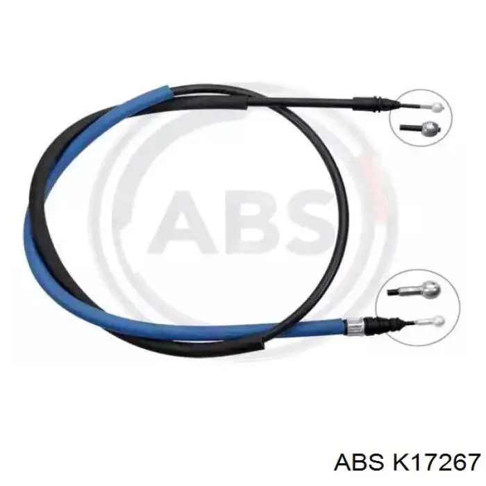 K17267 ABS cable de freno de mano trasero derecho