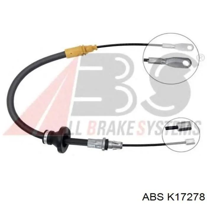 Cable de freno de mano trasero izquierdo ABS K17278 precio, desde 12,41 EUR