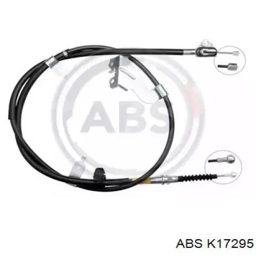 K17295 ABS cable de freno de mano trasero derecho