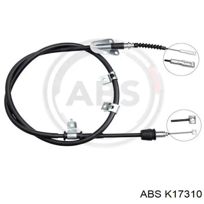 K17310 ABS cable de freno de mano trasero derecho