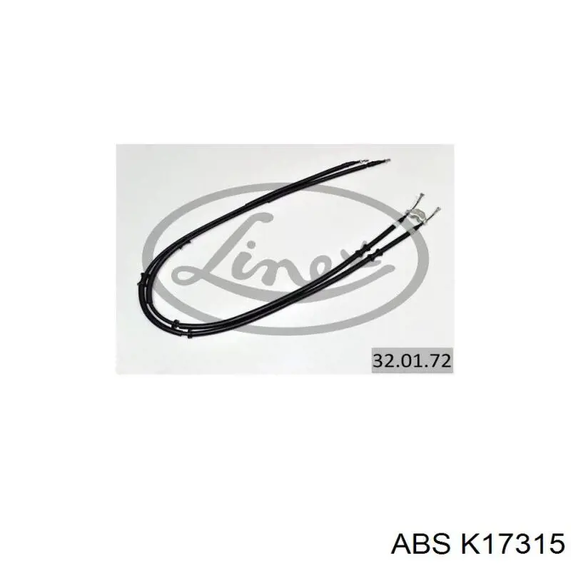 K17315 ABS cable de freno de mano trasero derecho/izquierdo