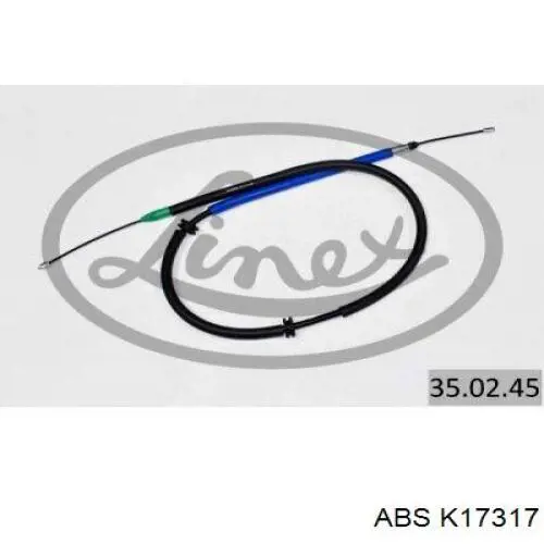 K17317 ABS cable de freno de mano trasero izquierdo