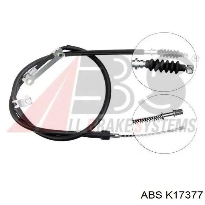 K17377 ABS cable de freno de mano trasero izquierdo