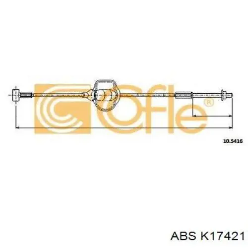 Comprar 305001 Beca Cables Cable de freno de estacionamiento delantero