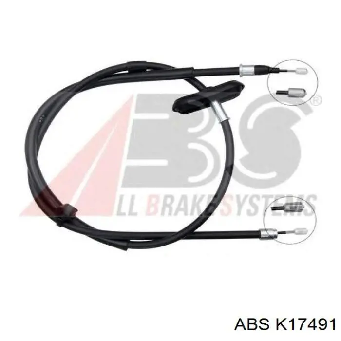 K17491 ABS cable de freno de mano trasero derecho/izquierdo