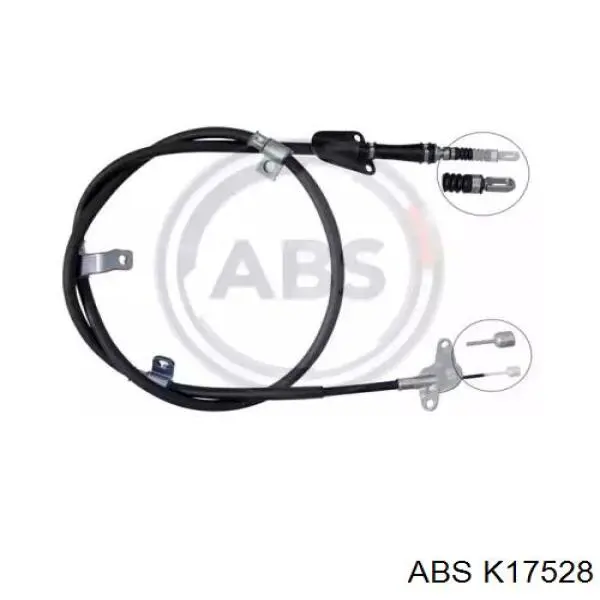 K17528 ABS cable de freno de mano trasero derecho