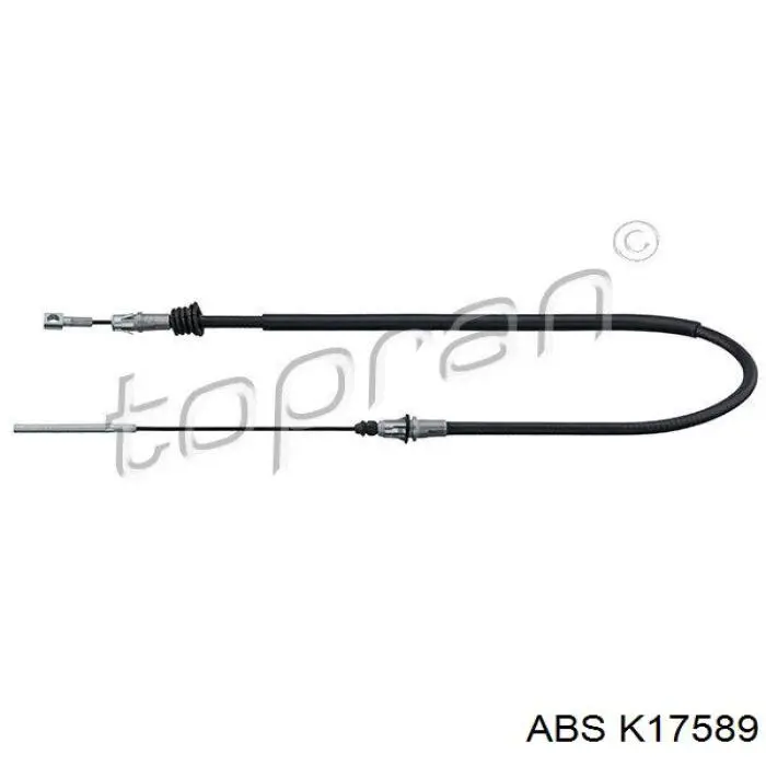 K17589 ABS cable de freno de mano delantero