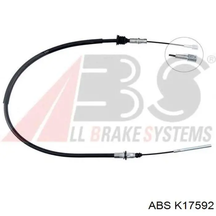 K17592 ABS cable de freno de mano trasero derecho/izquierdo