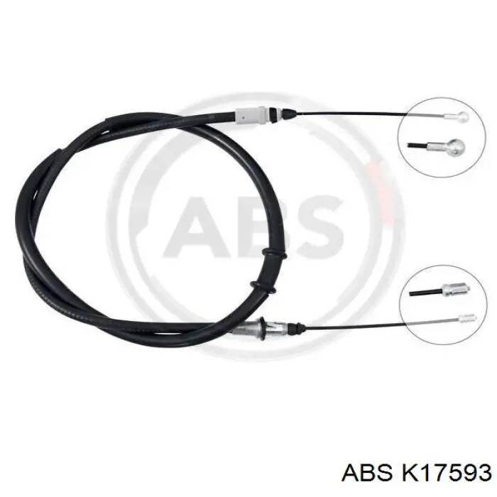 Cable de freno de mano trasero derecho/izquierdo ABS K17593 precio, desde 15,79 EUR