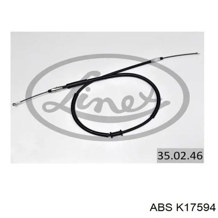 K17594 ABS cable de freno de mano trasero derecho/izquierdo