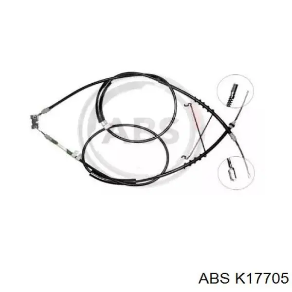 K17705 ABS cable de freno de mano trasero derecho/izquierdo