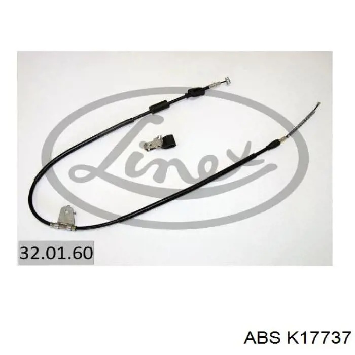 K17737 ABS cable de freno de mano trasero izquierdo