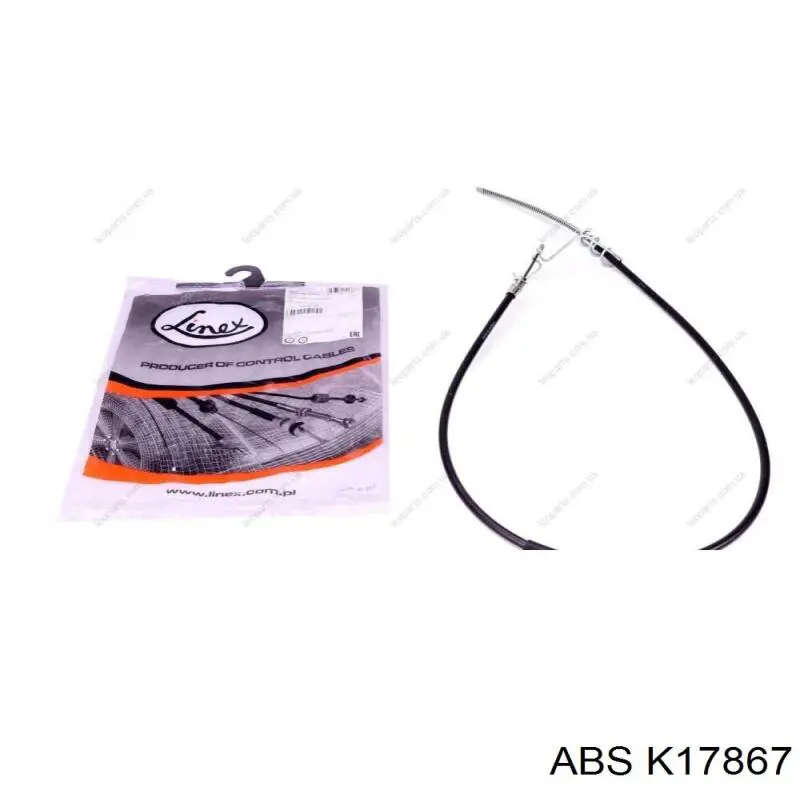 K17867 ABS cable de freno de mano trasero izquierdo