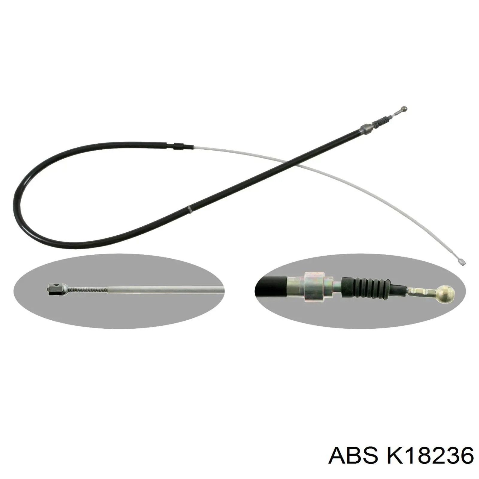 K18236 ABS cable de freno de mano trasero derecho/izquierdo