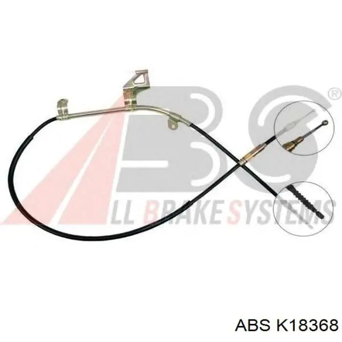 K18368 ABS cable de freno de mano trasero derecho