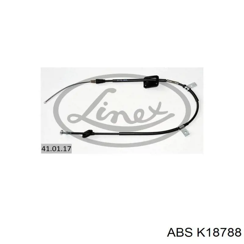 K18788 ABS cable de freno de mano trasero derecho