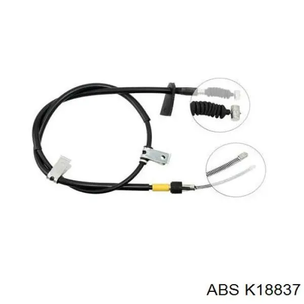 K18837 ABS cable de freno de mano trasero izquierdo