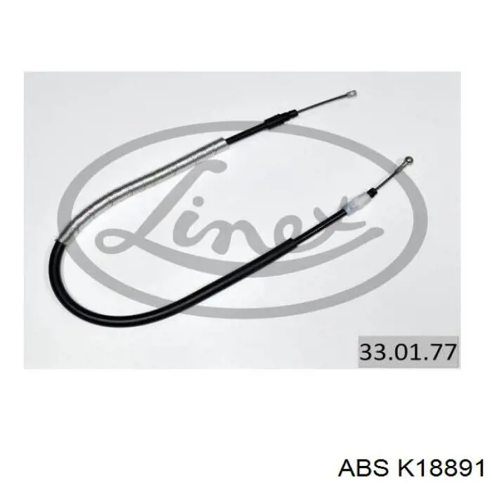 K18891 ABS cable de freno de mano trasero derecho