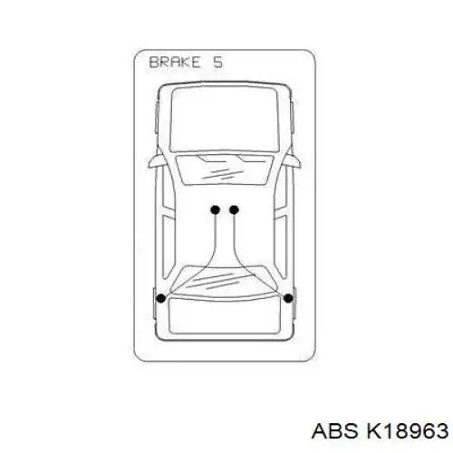 K18963 ABS cable de freno de mano trasero derecho/izquierdo