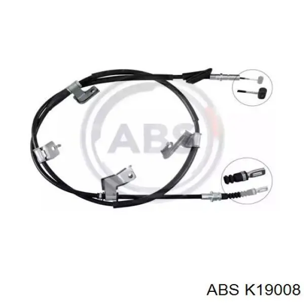 K19008 ABS cable de freno de mano trasero derecho