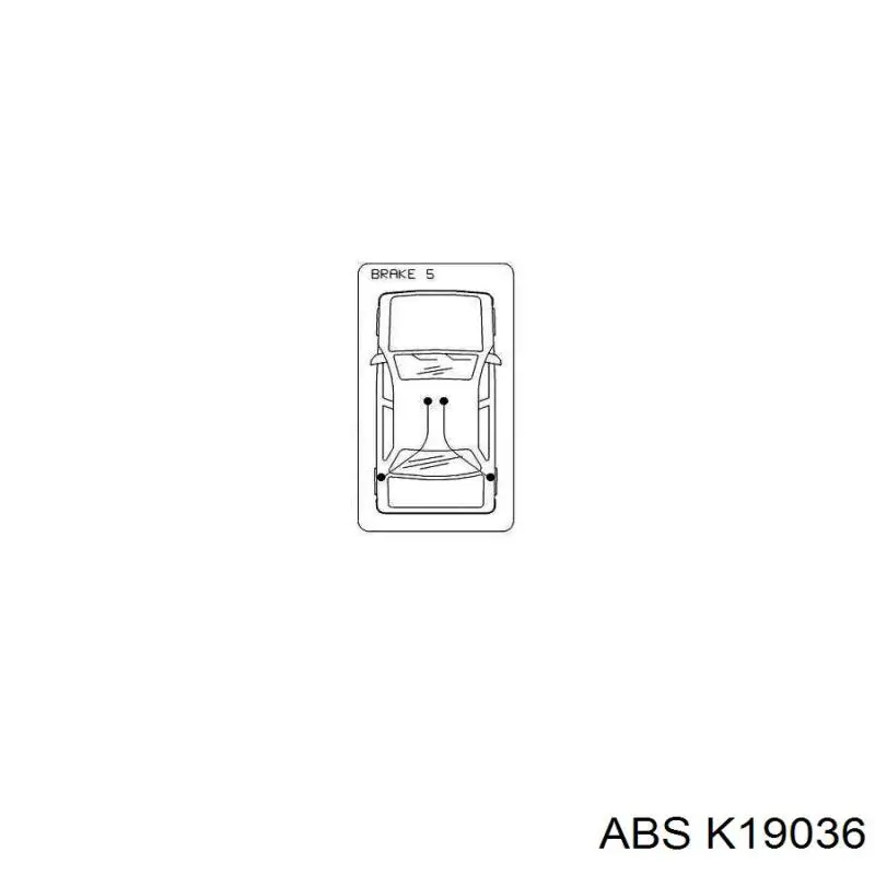 K19036 ABS cable de freno de mano trasero derecho/izquierdo