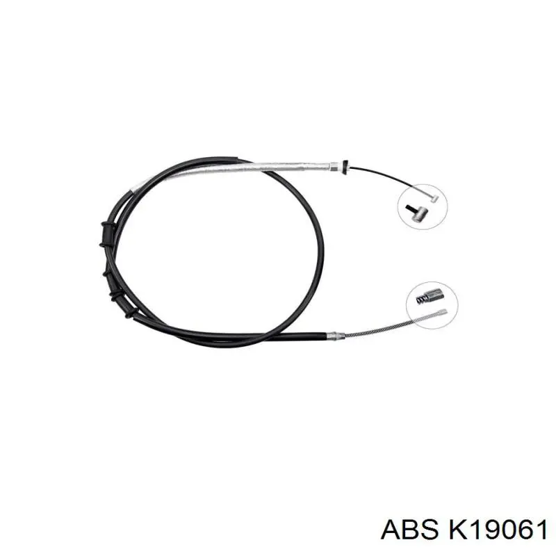 K19061 ABS cable de freno de mano trasero izquierdo